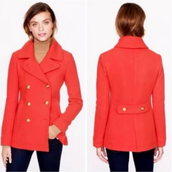 J. Crew Stadium Cloth by Nello Gori Peacoat - Picture 2 of 7